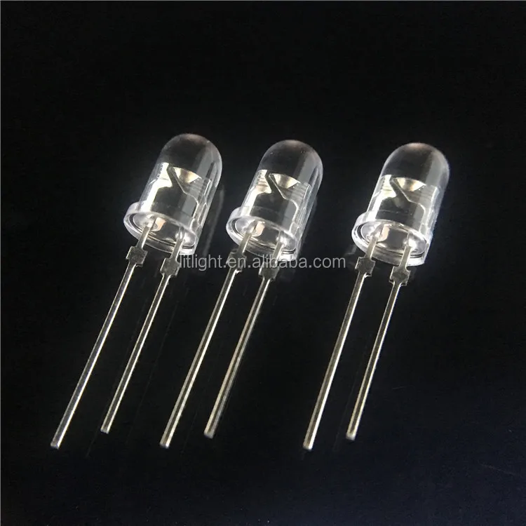 Round/Straw hat High bright RGB flash Red Green Blue Yellow White color F3 F5 DC5V/3V/12V 3mm/5mm led diode 5V with IC built in (62019281006)