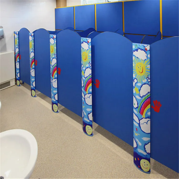 
Compact Hpl Laminate For Kindergarten Toilet Cubicle Partition System 