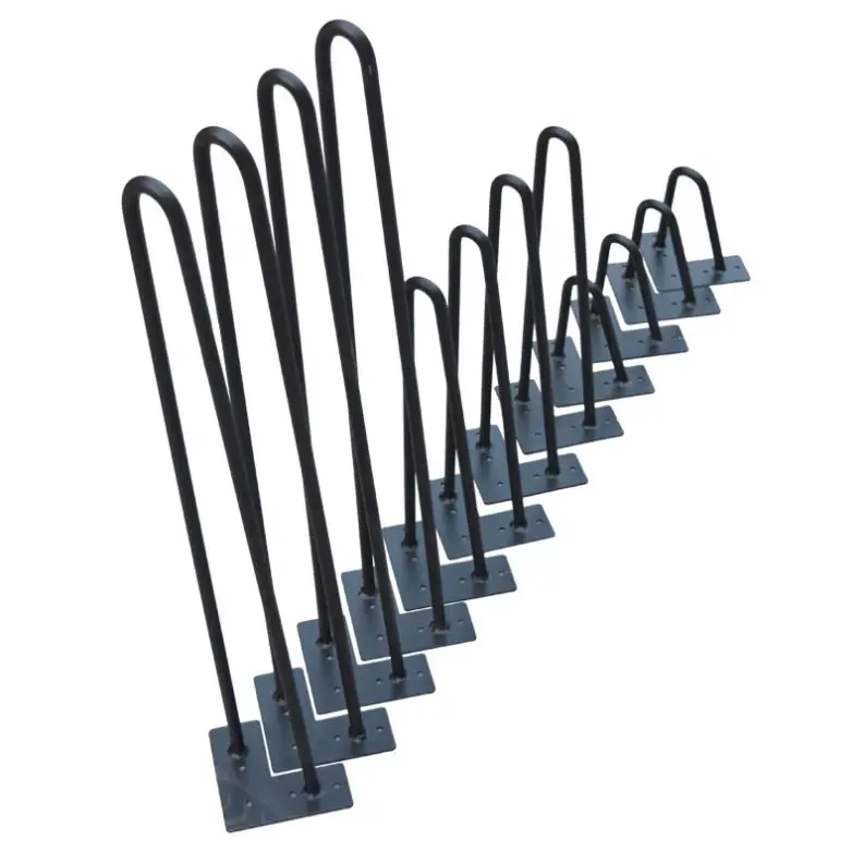
wholesale custom metal folding table leg black metal hairpin table legs 