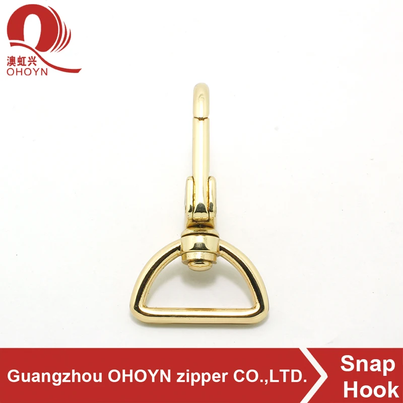 2020 fancy metal new product double rose gold for clothes handbag hook swivel hook high quality bag hook