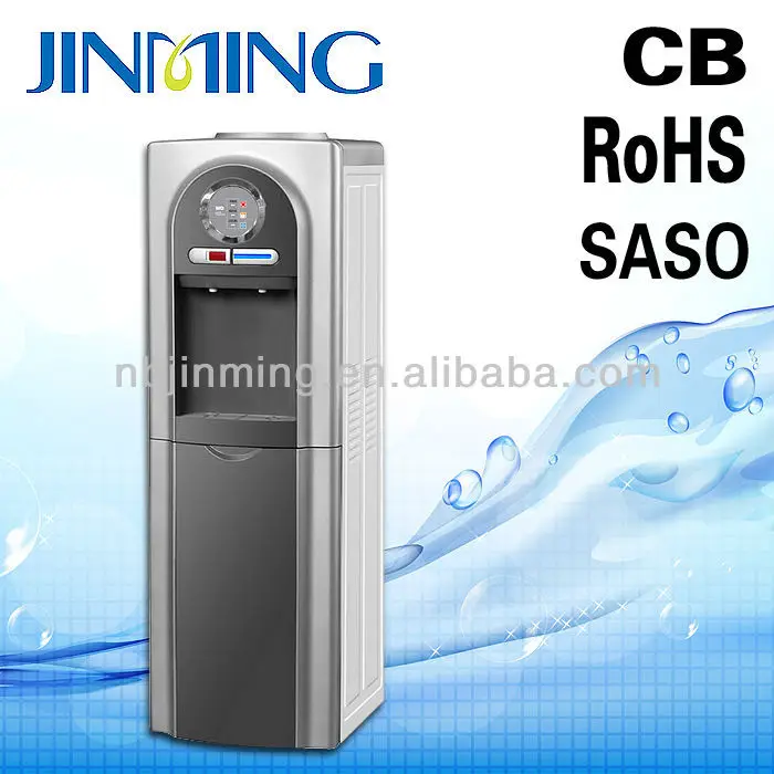 thermoelectric water cooler dispenser with children safety lock hot water tap and plastic drip tray