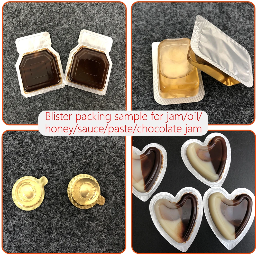 Small Butter Chocolate honey jam Blister Packing Machine Pharmaceutical Capsule / Tablet Blister Packaging Machine MY-80