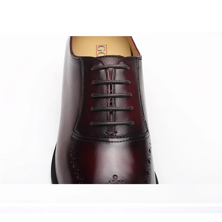 wholesale High End Luxury Height Increasing Footwear Handmade Genuine Leather Elevator Door Shoes Internal heightening 7cm