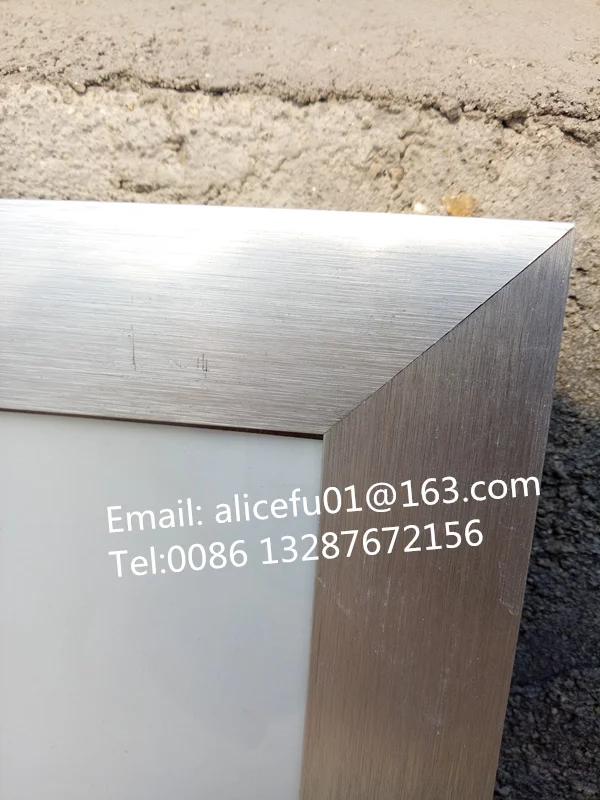 Bulk Wholesale Wide Border Large Brushed Silver Aluminum Photo Picture Frame Poster Frame 40x50 50x70 60x80 70x100cm