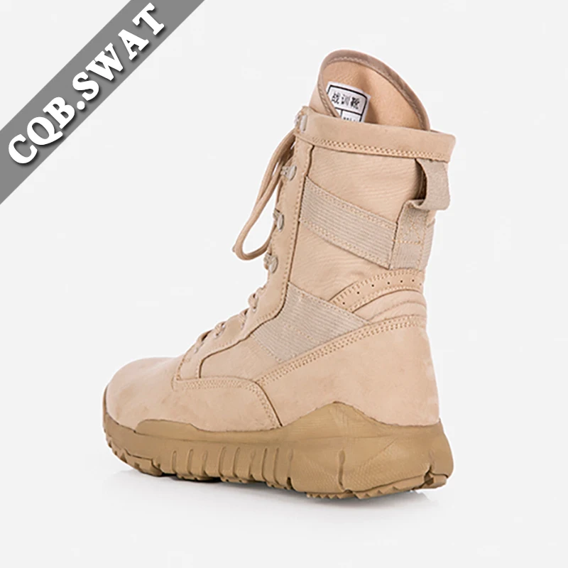 Hot Selling Desert Hiking Boots Gender Tactical Combat Boots Beige Men Winter Shoes Cement Rubber Shoes Spring Ankle