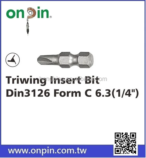 30 мм мини-насадка для пневматической отвертки Din3126 от C 6,3 (1/4 дюйма)