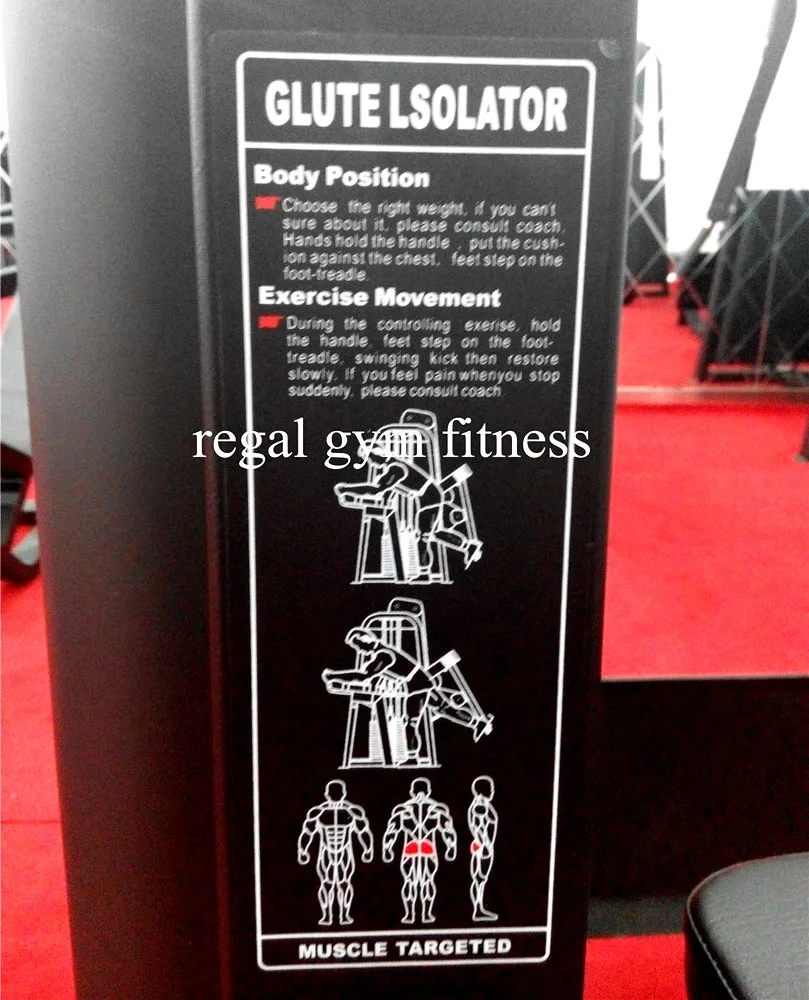Китай Завод высокое качество Глют Изолятор RP-12/Имя Тренажеры/Фитнес-Оборудование Тренажерный Зал