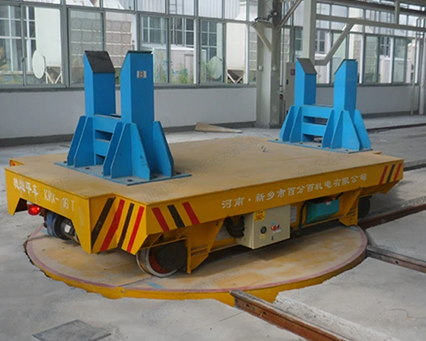 Customized steel ladle transfer cart trolley