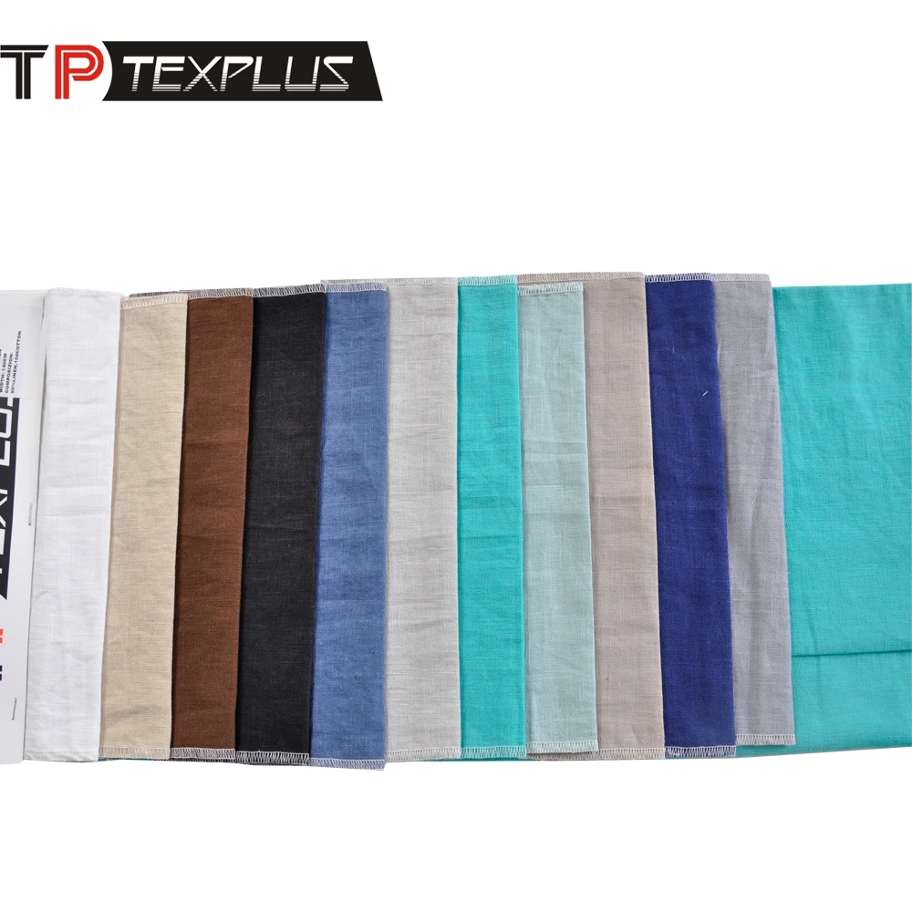 Wholesale customized colors high quality 100% linen fabric