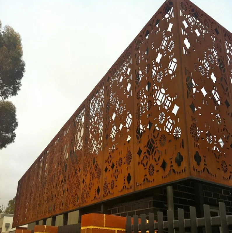 Perforated Corten Steel Sheet/Facade/cladding