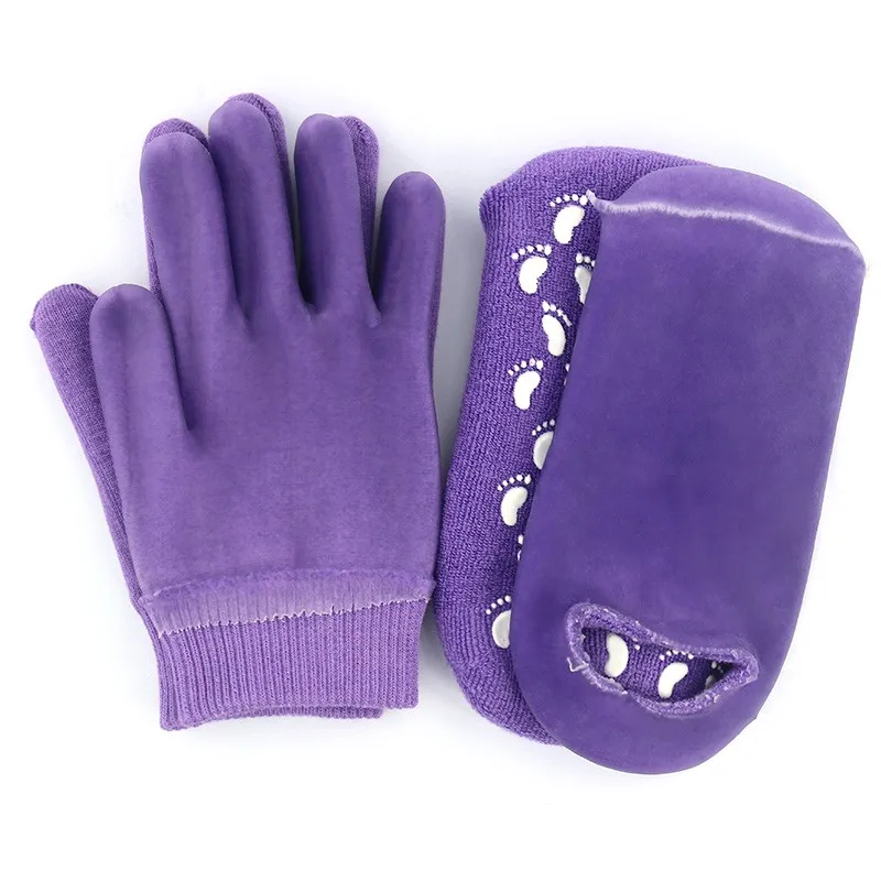spa moisture gel silicone gloves for woman hand care