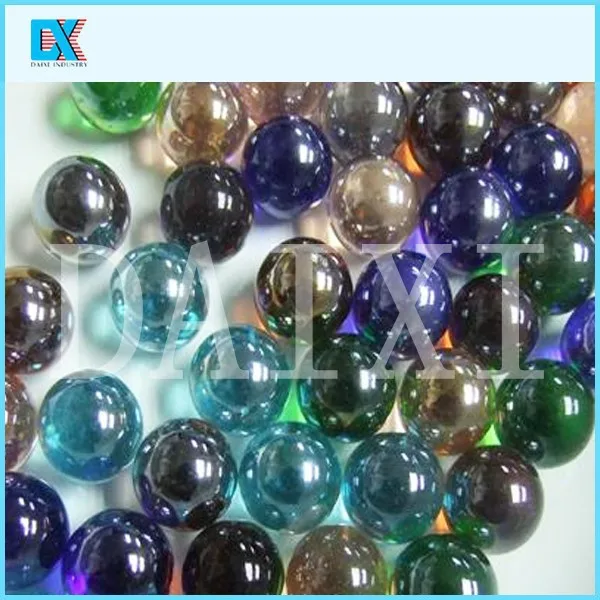 Decorative colored round glass ball