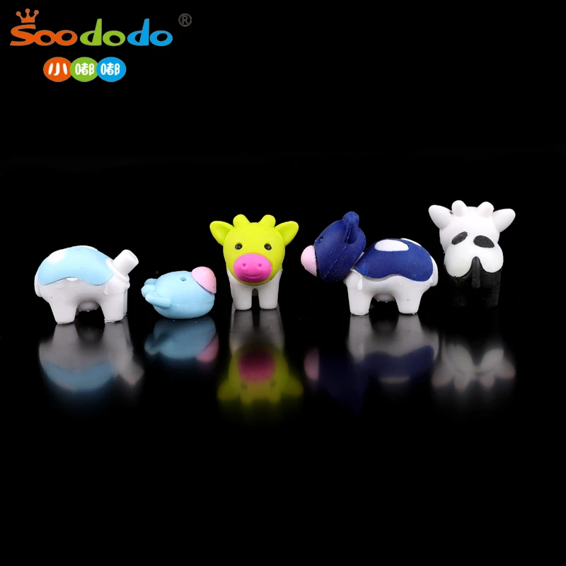Cartoon Kawaii stationery office correction supplies School Animal Cute Eraser