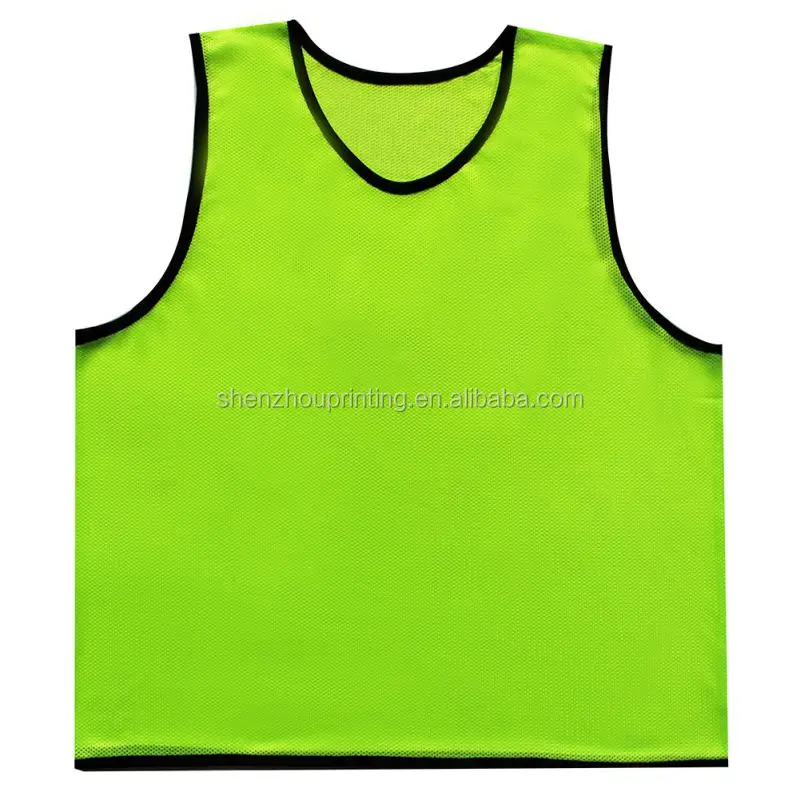 Newest hot sale custom size sport breathable mesh soccer training bibs football vest