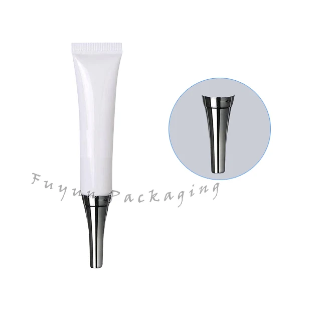 Plant essence eye cream15ML Whitening Hose silver cover Eye cream tube packing bottle Cosmetics packaging hose
