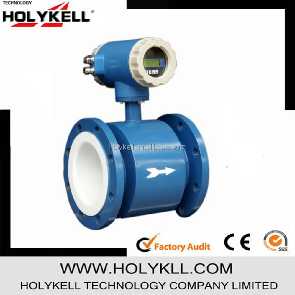 Holykell 4800E электромагнитные расходомеры с из светодиодов дисплей , используемый для очистки сточных вод воды