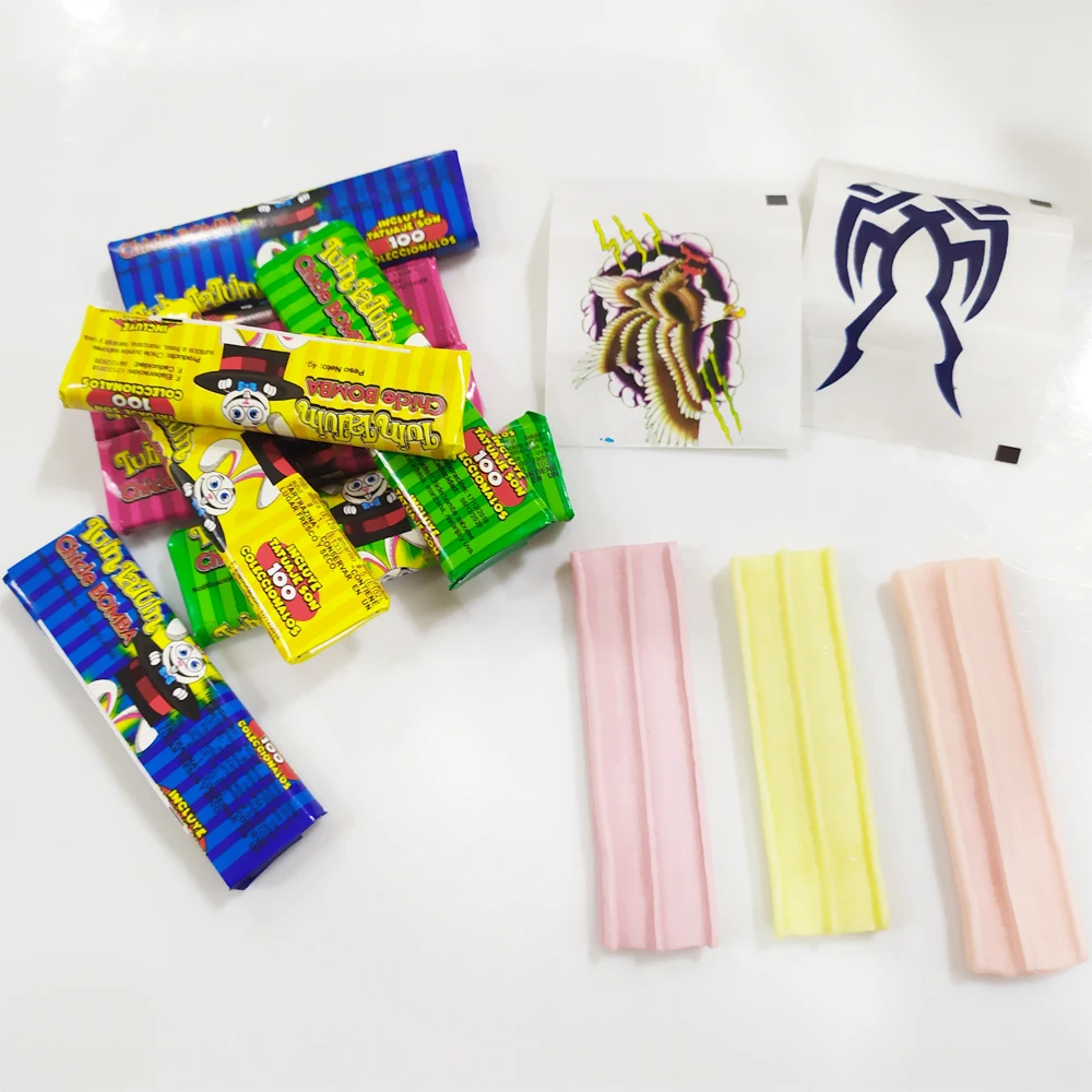 
CHICLE BOMBA 7cm Bubble Gum with big tattoos 