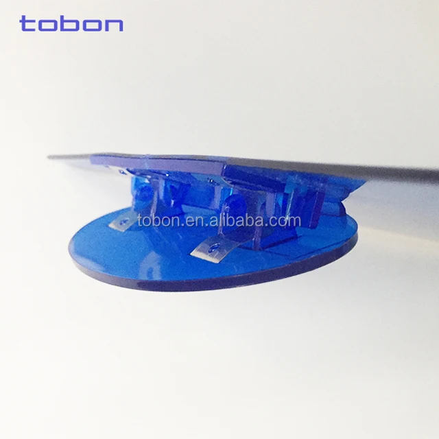 Прозрачный прозрачный или сплошной цвет овальной формы клип А4 пластиковый буфер клип доска