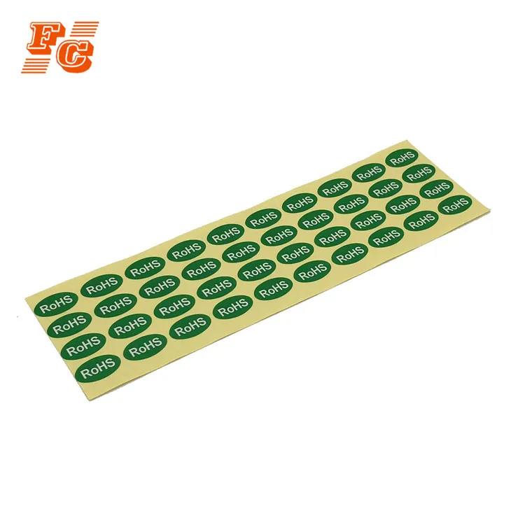 Hot sell custom clear product RoHS small label sticker