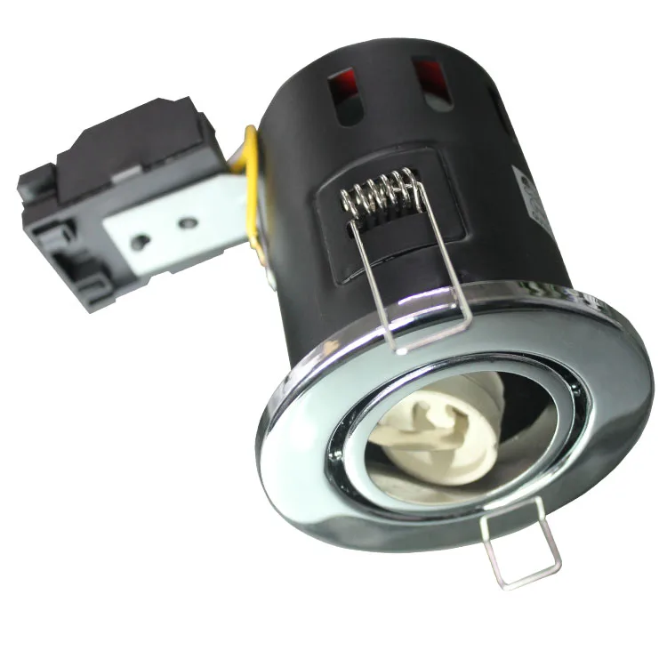 GU10 Fix / Tilt steel Fire Rated LED Recessed Downlight Ceiling Twist Lock Spot Lights