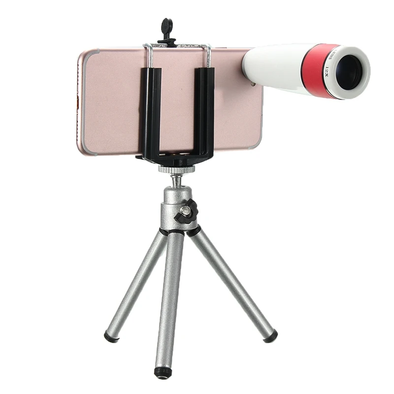 Portable Fisheye + Macro + Wide Angle Lens Phone Camera Lens Travel Kit Universal Clip Tripod For iPhone Smartphones Camera Lens