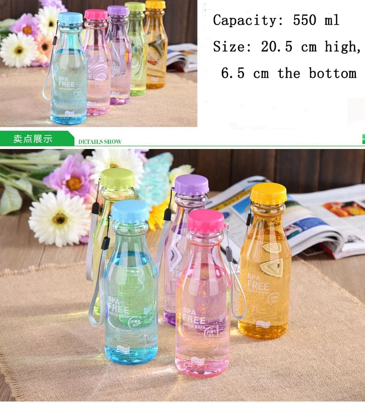 
High-quality plastic portable drop does not break plastic bottle leak-proof plastic cups 