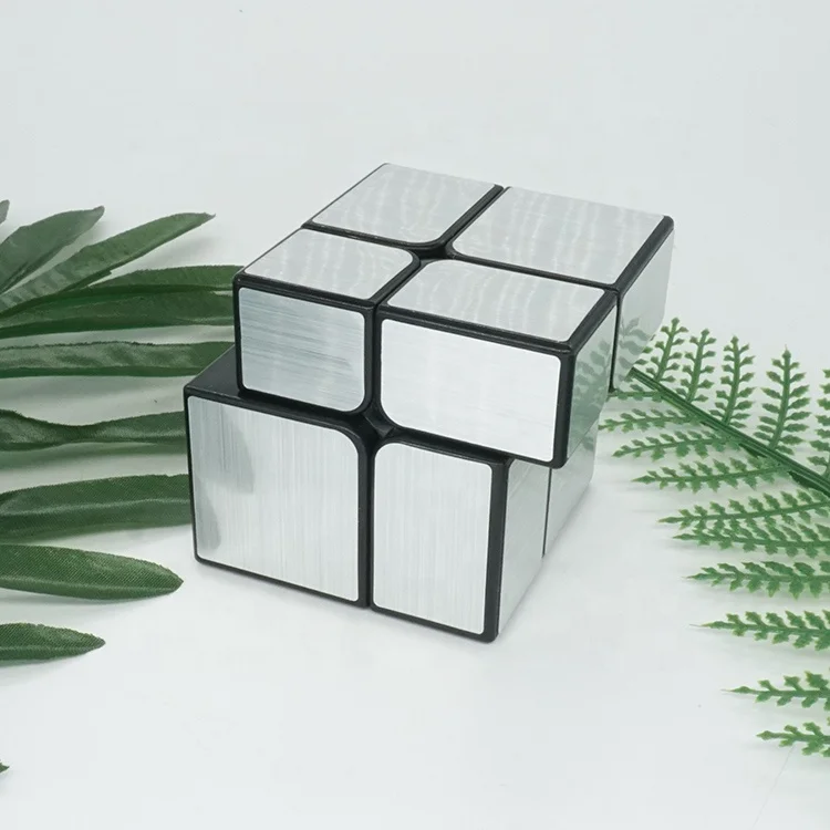 New design YONGJUN 2x2 MIRROR CUBE silver gold high quality magic cheaper plastic Educational toys