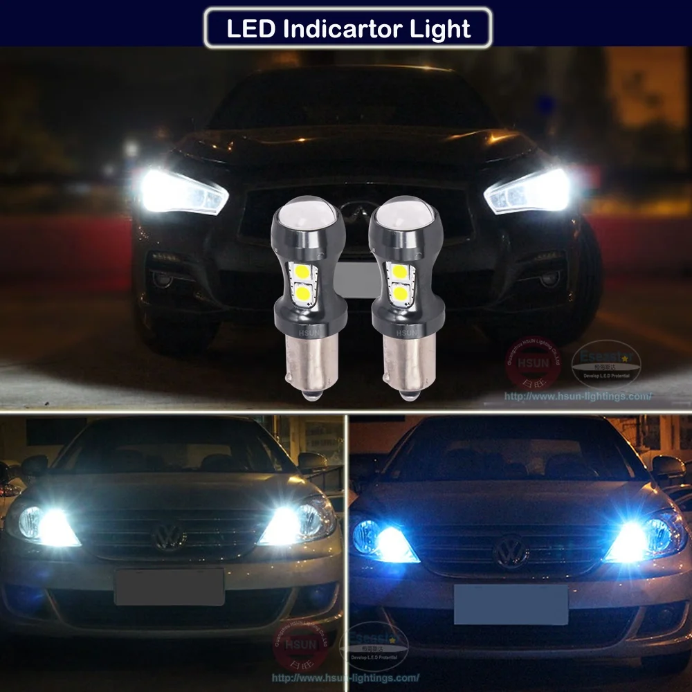 
White Canbus no error 9 x 3030smd H6W BAx9s LED For Parking Lamp 