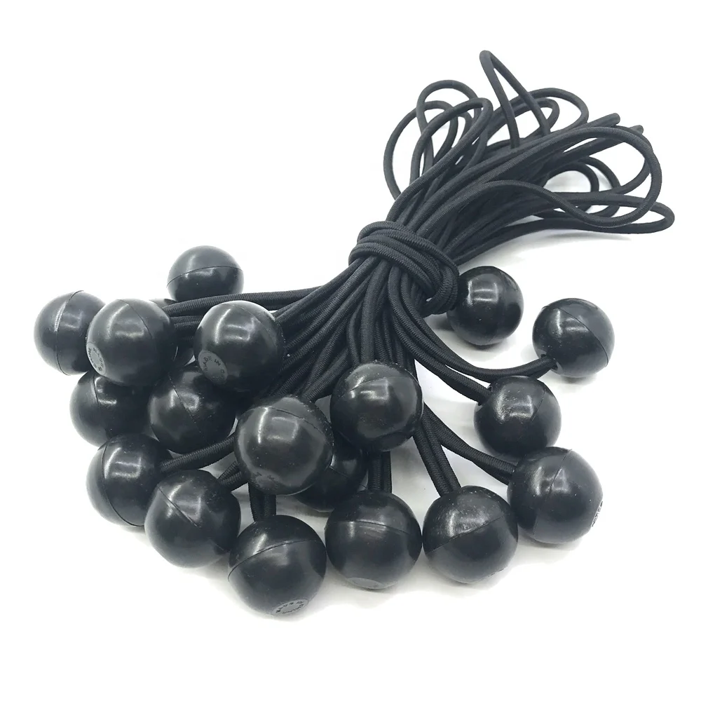 20pcs 20cm elastic bungee cord strap with balls