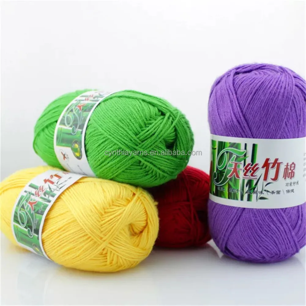50g/ball bamboo yarn baby wool knit wholesale knitting blanket for baby
