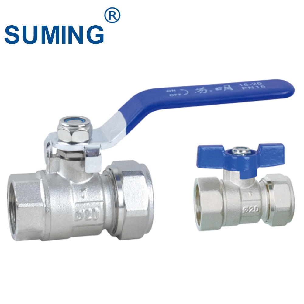 Good Quality Female Thread Aluminum-plastic pipe brass ball valve