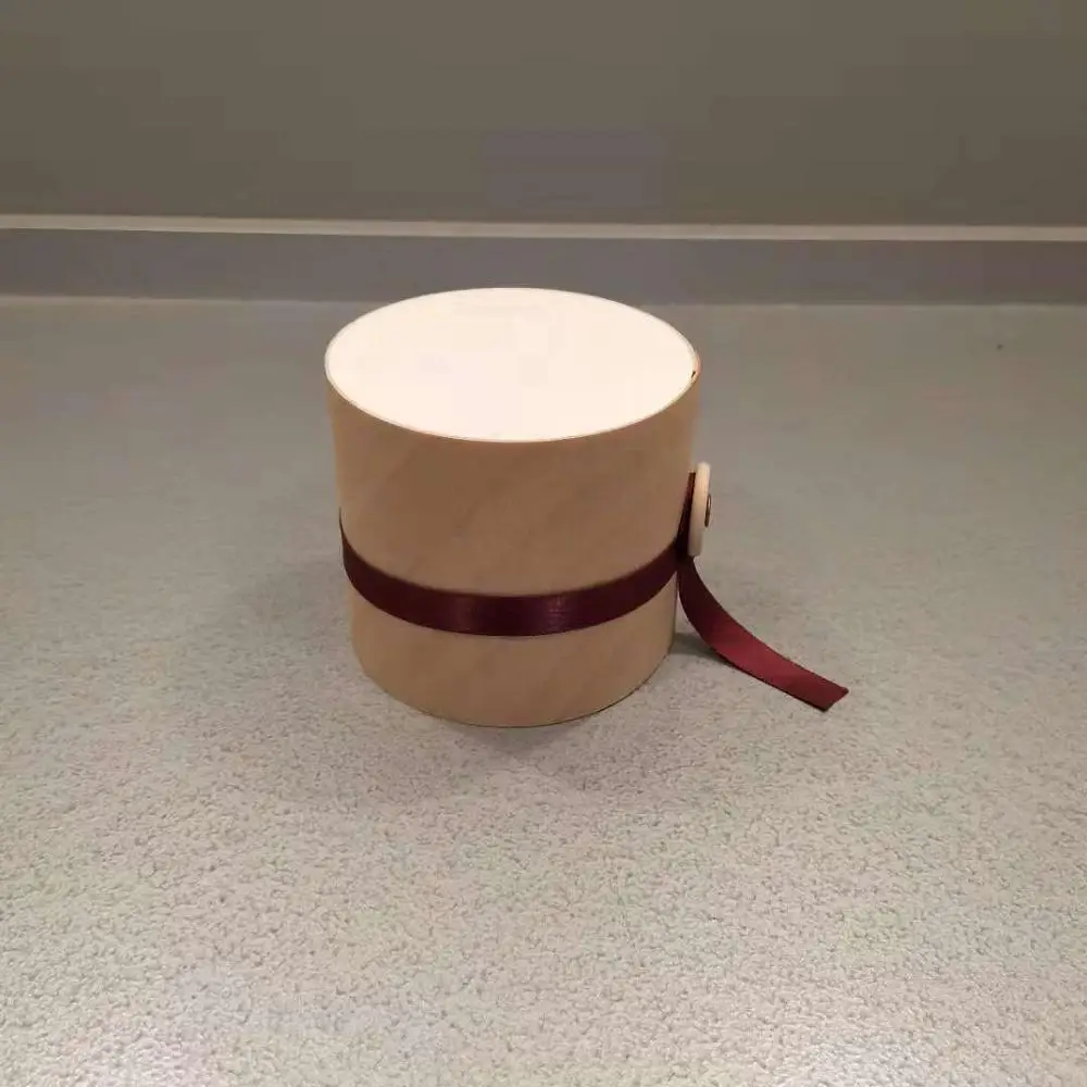 Экологичная деревянная коробка для косметики, Подарочная коробка для крема, банка, контейнер