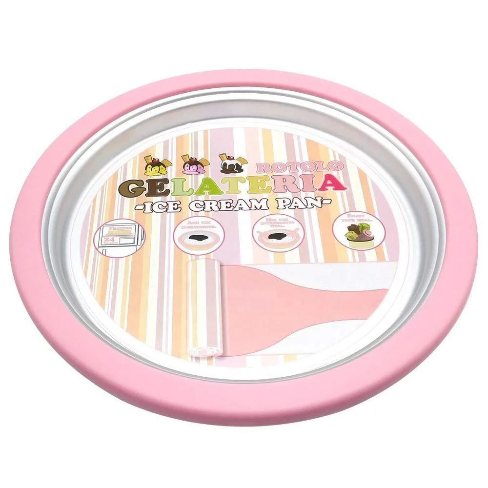 Slushy Magic non-electric Round Ice cream roll maker at home for both adults and children