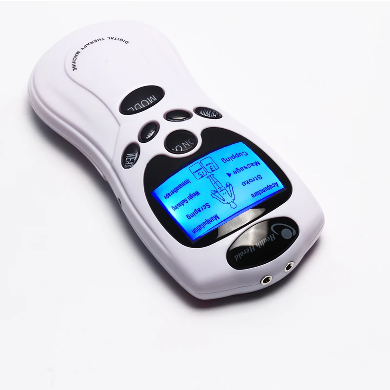 Dual output Promotional Item Pain Relief Portable Physiotherapy Electronic Handheld Electrical Muscle Stimulator