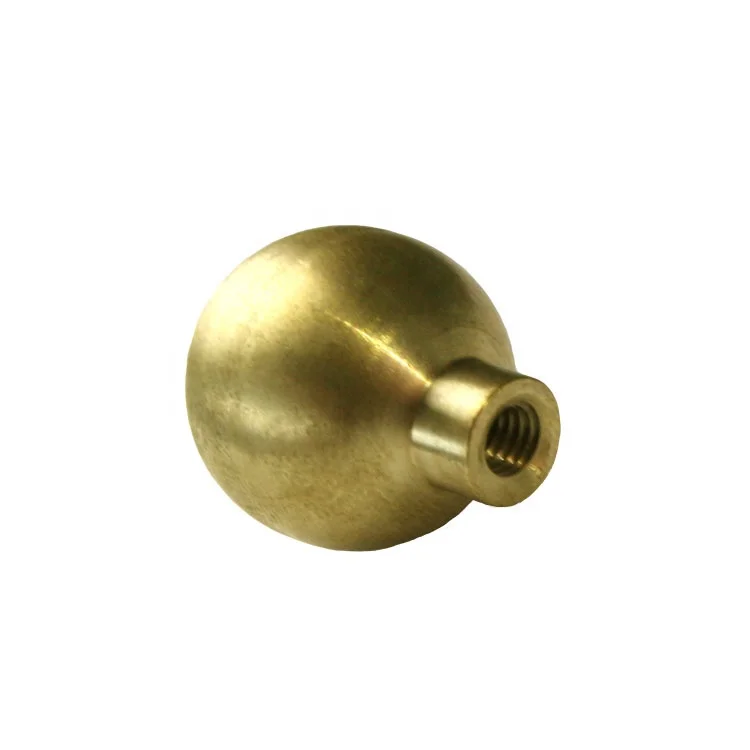 Professional custom solid copper brass ball for furniture handle knob