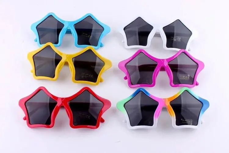 Newest Plastic Frame Style Five-Pointed Star Shape Cheap Promotional Child Trendy Sunglasses 2021