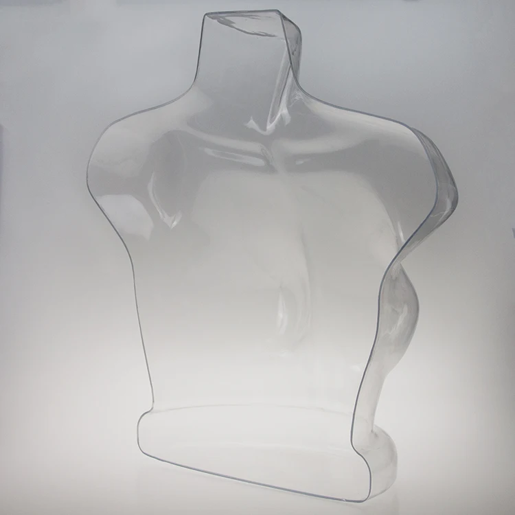 half body hanging female torsos mannequins transparent