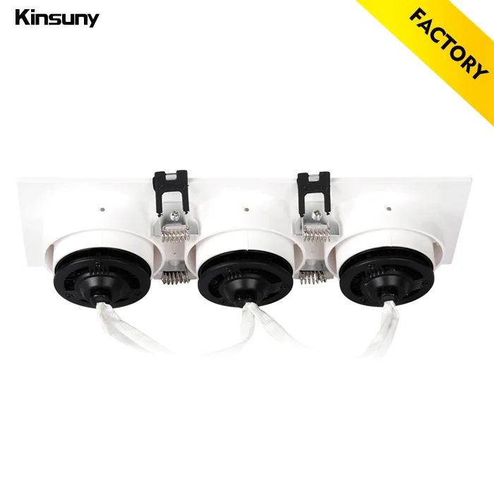 Tiltable LED Indoor Lighting LED Square Downlight by Kinsuny Factory