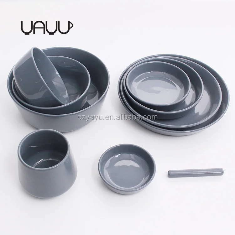 Asian feature smooth glazed food safe contact top choice korean brands ceramic dinner set / home goods porcelain dinnerware set