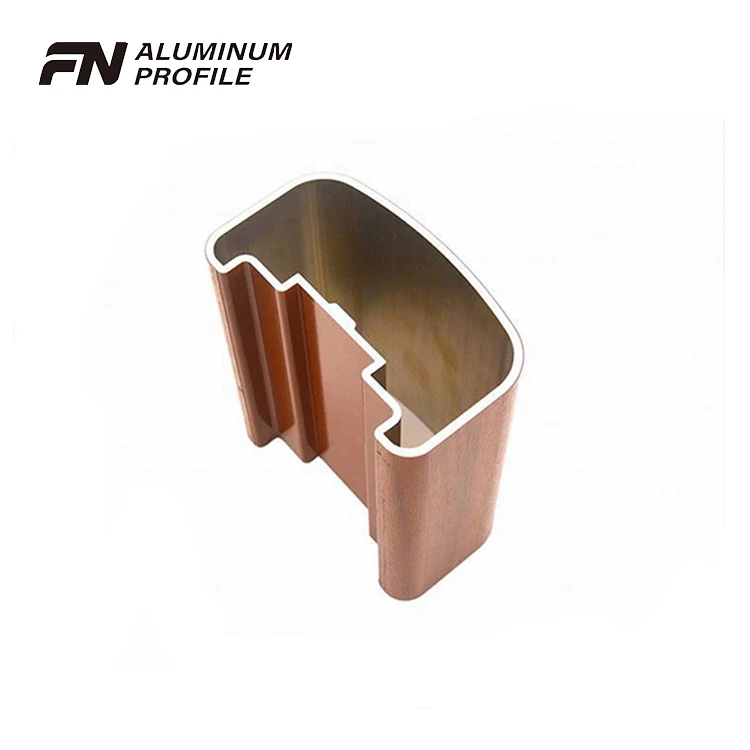 stylish anodized wood grain aluminum Alloy profiles for slat fence