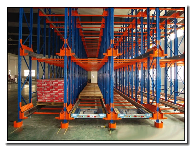 Warehouse smart pallet racks radio shuttle car racking system
