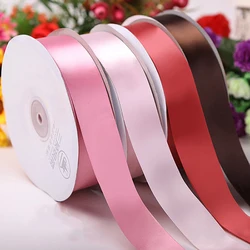 Wholesale custom the ribbon boutique,1 inch 25mm single face polyester satin ribbon