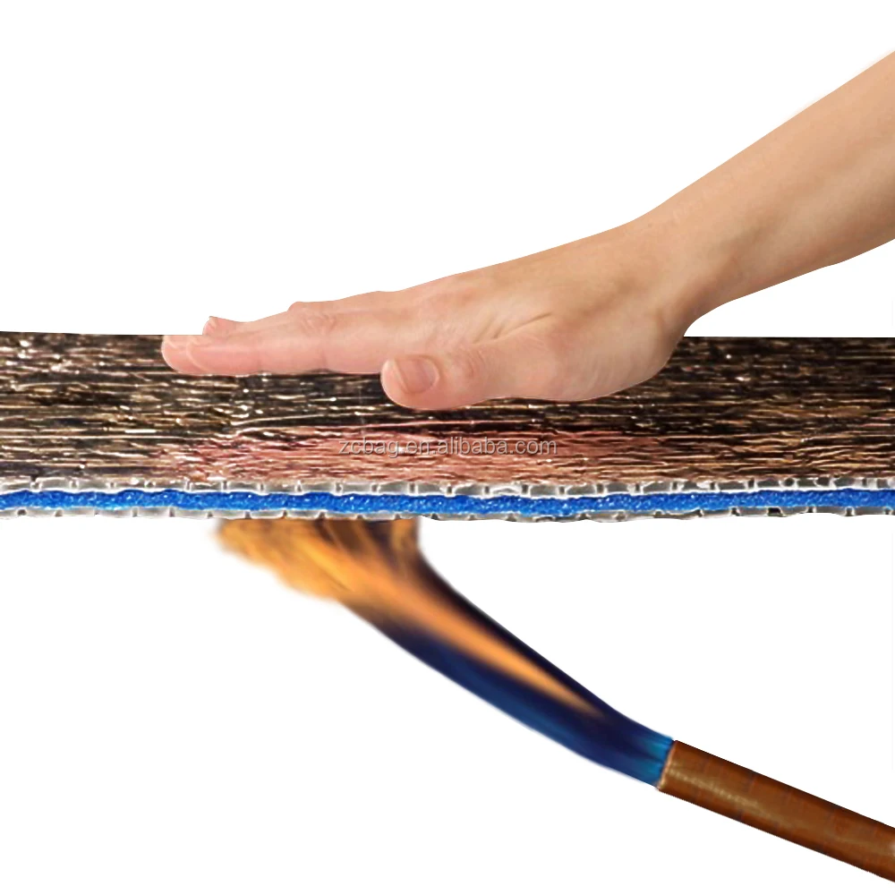 aluminium foil bubble xpe epe foam roof building construction reflect flame retardation heat thermal insulation material