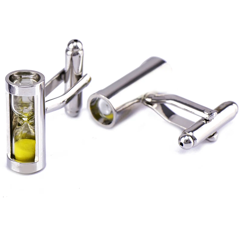 
bulk high quality custom stainless steel engraved blanks modern Hourglass cufflink 