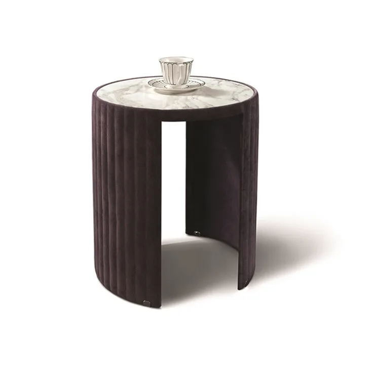 Tea Table Furniture Marble Round Coffee Table Made in Vietnam