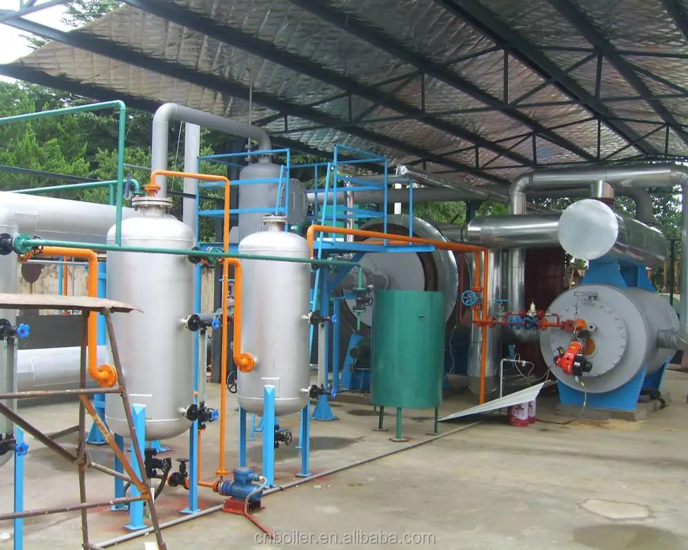 Semi continuous waste tyre pyrolysis equipment to diesel oil