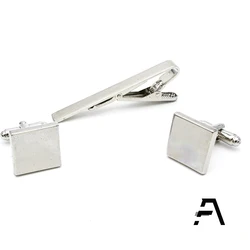 Набор Запонок и зажимов для галстука, мужская рубашка, 8 шт.