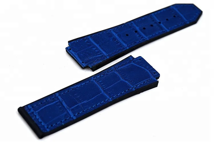 
Casual style light brown genuine men watch leather strap for hublot watch 