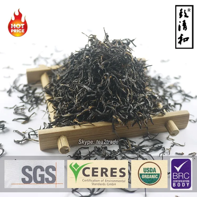 
China health food orthodox organic black tea 