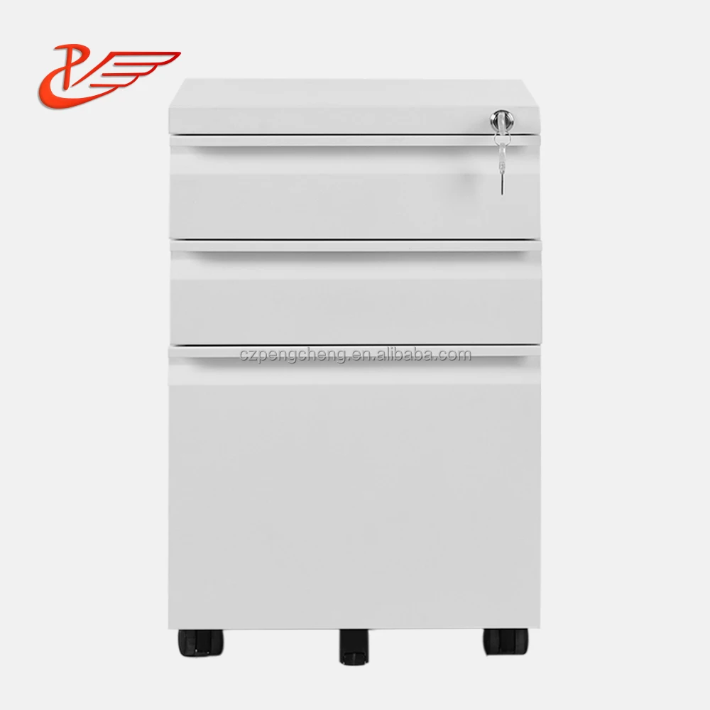 Amazon good quality 3 Drawers letter size vertical mobile steel file cabinet